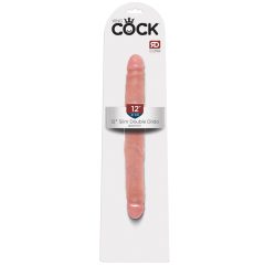   King Cock 12 Slim - realistyczne podwójne dildo (31 cm) - naturalne