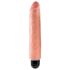 King Cock 10 Stiffy - wodoodporny, realistyczny wibrator (25 cm) - naturalny