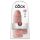King Cock 9 Chubby - przyssawkowy dildo z jądrami (23cm) - naturalny