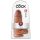 King Cock 9 Chubby - przyssawkowy dildo (23 cm) - ciemny odcień natury
