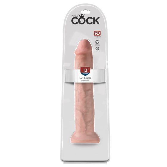 King Cock 13 - gigantyczne, realistyczne dildo (33 cm) - naturalne