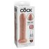 King Cock 7 - realistyczny dildo (18 cm) - naturalny
