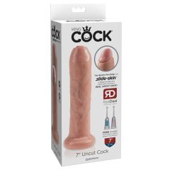   King Cock 7 Foremanator - realistyczne dildo (18 cm) - naturalne