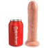 King Cock 7 - realistyczny dildo (18 cm) - naturalny