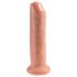 King Cock 7 - realistyczny dildo (18 cm) - naturalny