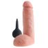 King Cock 8 - realistyczny strzykający dildo (20 cm) - naturalny