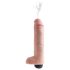 King Cock 10 - realistyczny tryskający dildo (25 cm) - naturalny