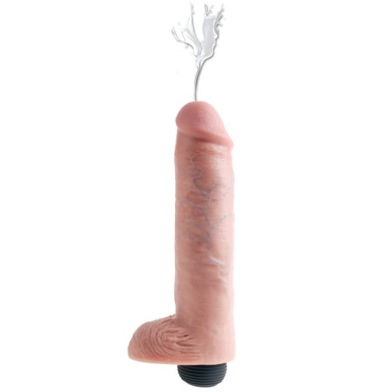 King Cock 10 - realistyczne dildo do squirtingu (25 cm) - naturalne
