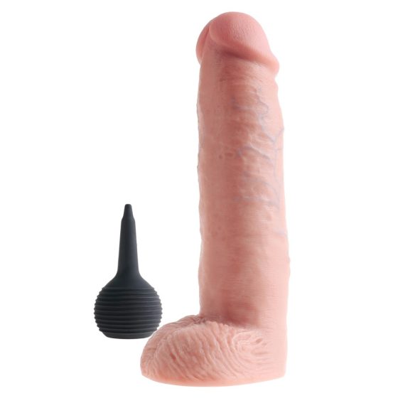 King Cock 10 - realistyczne dildo do squirtingu (25 cm) - naturalne