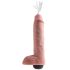 King Cock 11 - realistyczny ejakulujący dildo (28 cm) - naturalny
