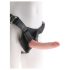 King Cock 7 - czarne dildo z uprzężą