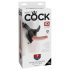 King Cock 7 - czarne dildo z uprzężą