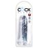 King Cock Clear 6 - przyssawkowy dildo (15 cm)