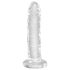 King Cock Clear - dildo z przyssawką - 15 cm