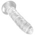 King Cock Clear 6 - przyssawkowy dildo (15 cm)