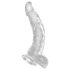 King Cock Clear 7.5 - Dildo z jądrami i przyssawką (19 cm)