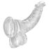 King Cock Clear 7.5 - Dildo z jądrami i przyssawką (19 cm)