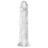 King Cock Clear 8 – przyssawkowy, duży dildo (20 cm)