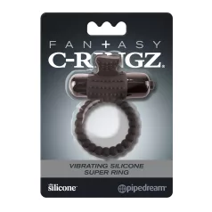   Pipedream Fantasy C-Ringz - pierścień wibrujący na penisa - silikon czarny