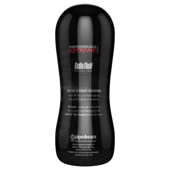 PDX Elite - wibrujący masturbator analny (naturalny)