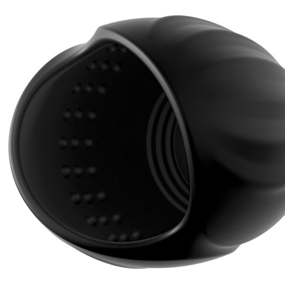 Control Cock Teaser - wodoodporny, ładowalny wibrator z żołędziem (czarny)