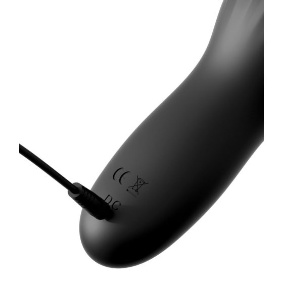 Control Cock Teaser - wodoodporny, ładowalny wibrator z żołędziem (czarny)