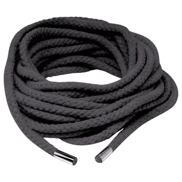 Fetish Silk Rope - lina do shibari - 10 m - czarna