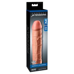   X-TENSION Perfect 2 - realistyczna osłona penisa (20,3 cm) - naturalna