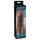 X-TENSION Mega 2 - naturalistyczna nakładka na penisa (20,3 cm) - ciemny naturalny