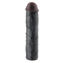   X-TENSION Mega 3 - realistyczna osłona penisa (22,8 cm) - czarna