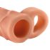 X-TENSION Perfect 2 - pierścień erekcyjny z przedłużeniem (19 cm) - naturalny