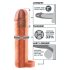 X-TENSION Perfect 2 - pierścień erekcyjny z przedłużeniem (19 cm) - naturalny