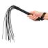 Fetish Fantasy Deluxe Cat-O-Nine - bat korbaczowy (65cm) - czarny