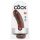King Cock 8" Dildo (20cm) - brązowy