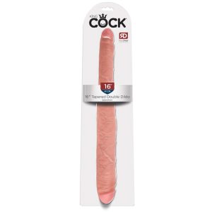 King Cock 16 Tapered - realistyczne podwójne dildo (41 cm) - naturalne