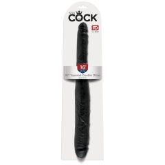   King Cock 16 Tapered - realistyczne podwójne dildo (41 cm) - czarny