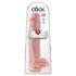 King Cock 15 - przyssawkowy, jądrzasty dildo (38 cm) - naturalny