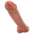 King Cock 15 - gigantyczny dildo (38 cm) - ciemny naturalny