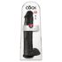 Król Cock 15 - czarny dildo z jądrami i przyssawką (38 cm)