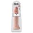 King Cock 14 - duży dildo z przyssawką (36 cm) - naturalny