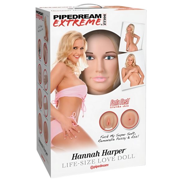 Pipedream Hannah Harper - naturalnej wielkości lalka z realistyczną twarzą 3D