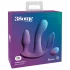 3Some Total Ecstasy - akumulatorowy potrójny wibrator radiowy (fioletowy)