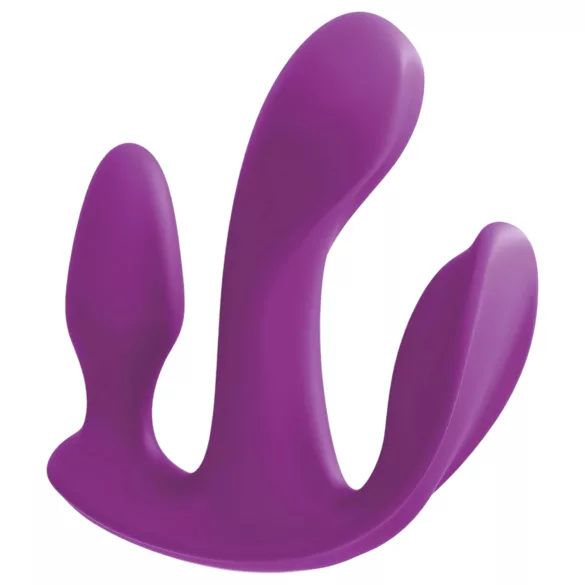 3Some Total Ecstasy - akumulatorowy potrójny wibrator radiowy (fioletowy)
