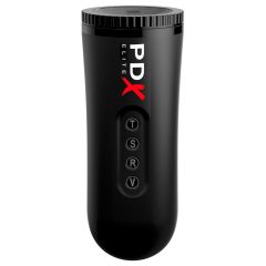 PDX Moto Blower - wibrujący masturbator ssący (czarny)