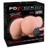 PDX Elite Milk Me Silly - wibrujący tors masturbator (naturalny)