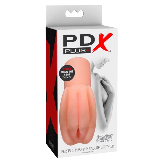 PDX Pleasure Stroker - realistyczny masturbator sztucznej cipki (naturalny)