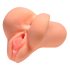 PDX Wybierz Przyjemność - 2w1 realistyczny masturbator (naturalny)