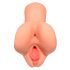 PDX Wybierz Przyjemność - 2w1 realistyczny masturbator (naturalny)