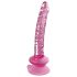 Icicles No. 86 - szklany dildo z penisem (różowy)