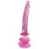 Icicles No. 86 - szklany dildo z penisem (różowy)